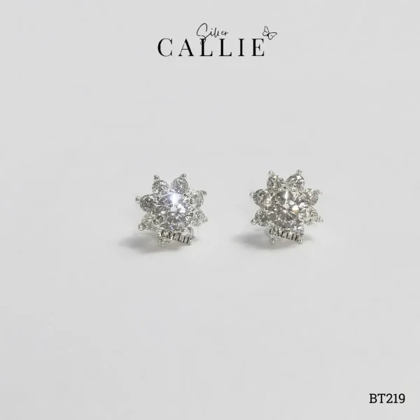 BT219 - Bông tai Bạc Callie Silver Bông Tuyết