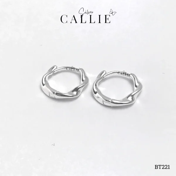 BT221 - Khoen bạc Callie Silver trơn xoắn