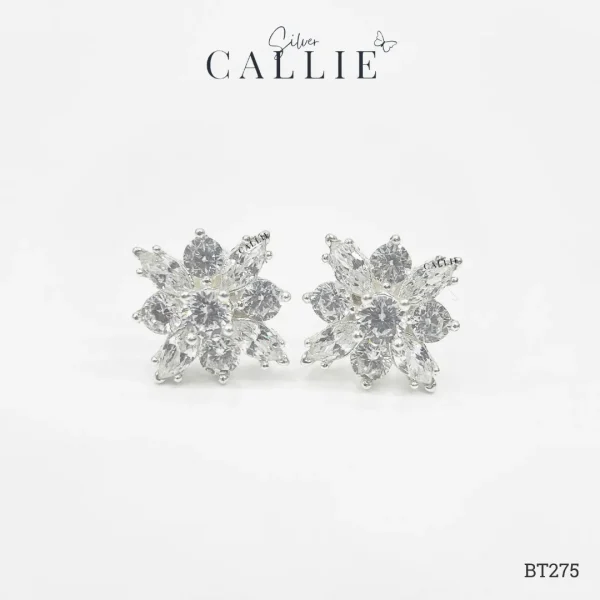 BT275 - Bông Tai Bạc Callie Silver Cô Dâu