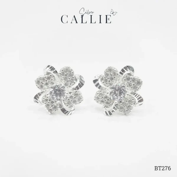 BT276 - Bông Tai Bạc Callie Silver Cô Dâu