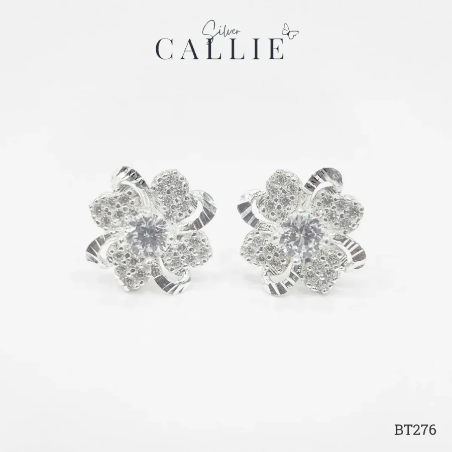 BT276 - Bông Tai Bạc Callie Silver Cô Dâu