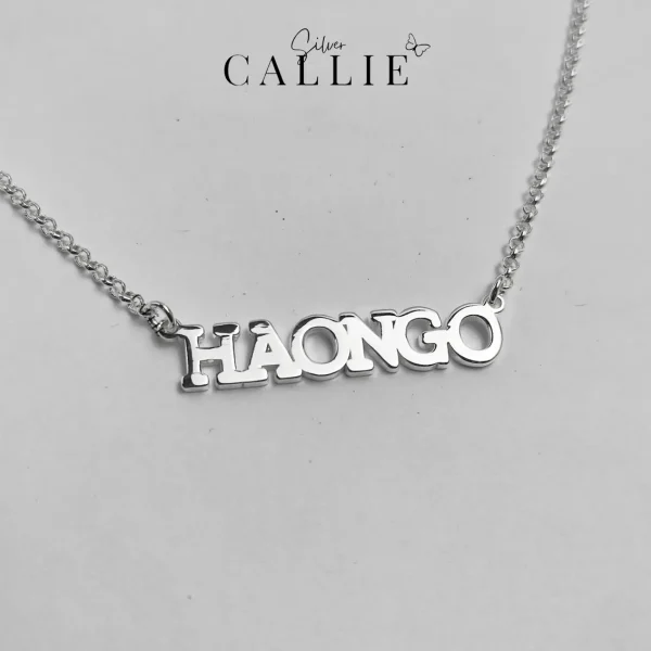 Dây Chuyền Bạc Thiết Kế Callie Silver Theo Tên