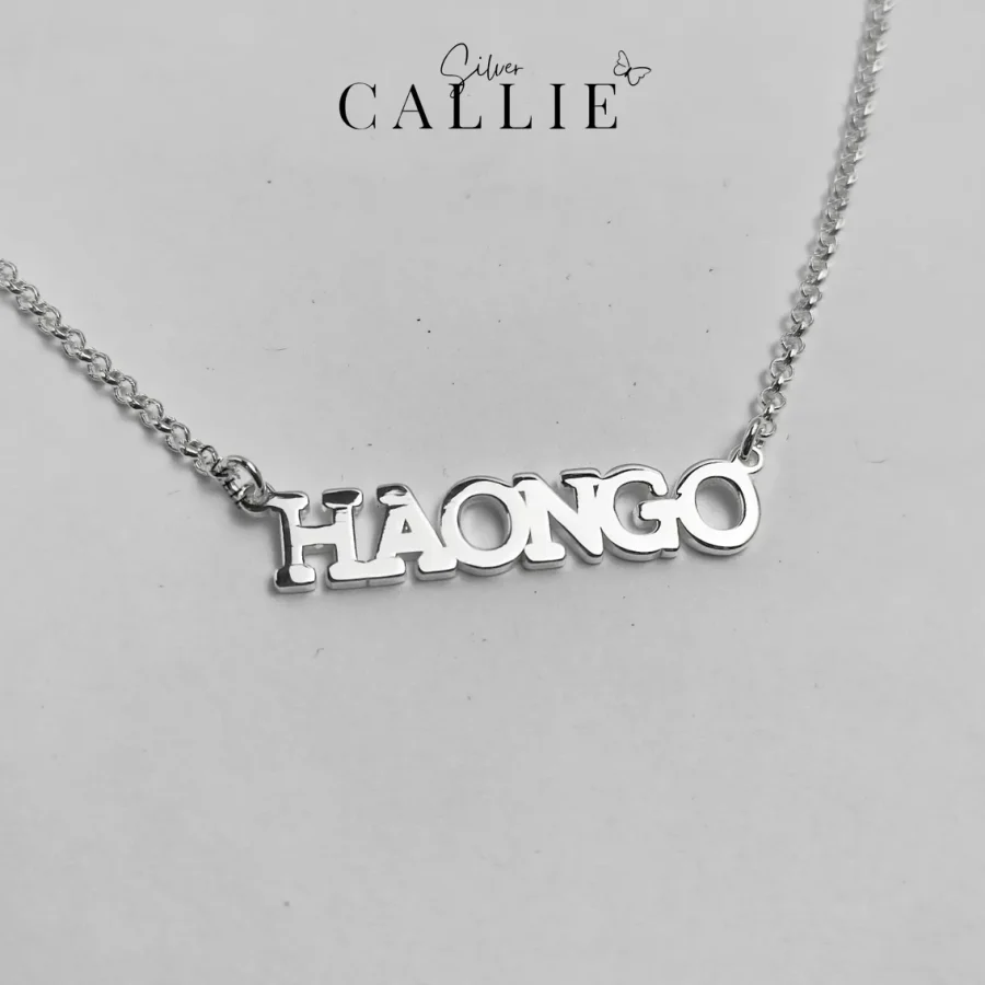 Dây Chuyền Bạc Thiết Kế Callie Silver Theo Tên