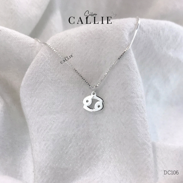 DC106 - Dây chuyền bạc Callie Silver cung Cự Giải