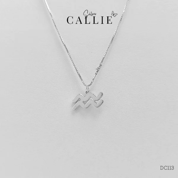 DC113 - Dây chuyền bạc Callie Silver cung Bảo Bình