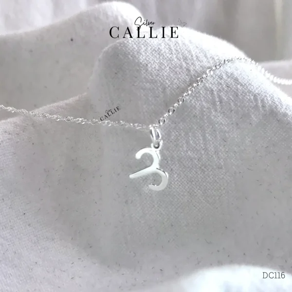 DC116 - Dây chuyền bạc Callie Silver cung Bạch Dương dây móc
