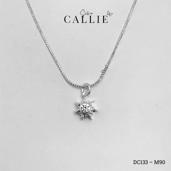 DC133 - M90: Dây Chuyền Bạc Thiết Kế Callie Silver Hình Mặt Trời