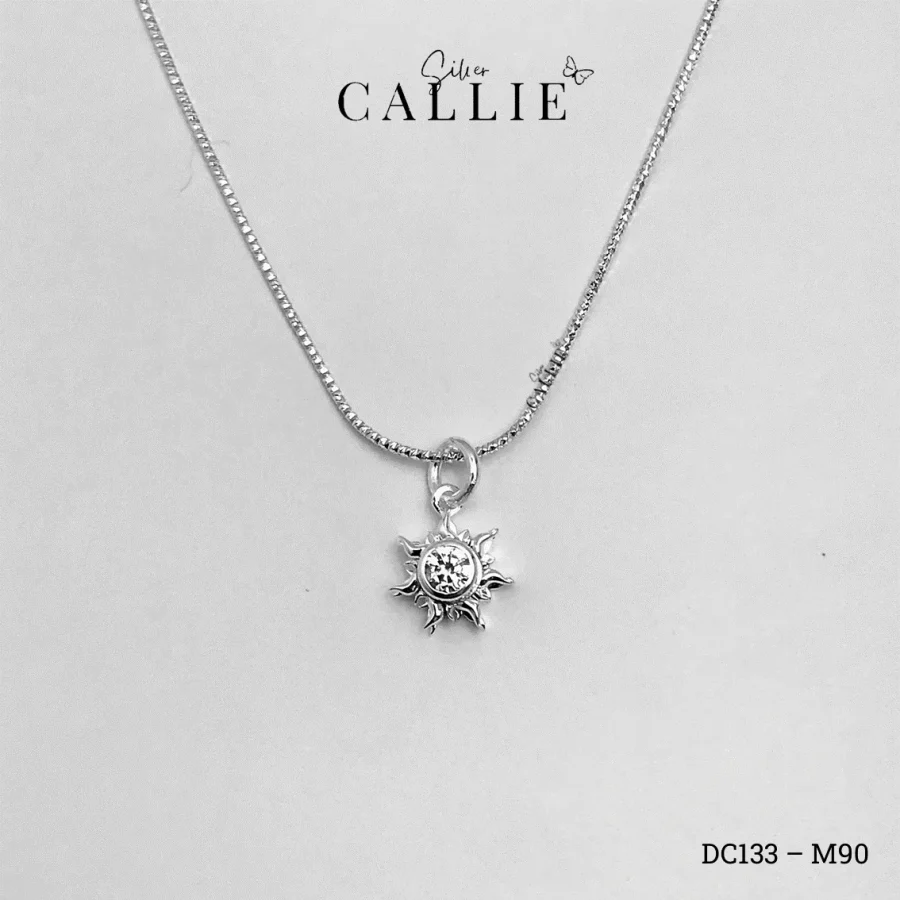 DC133 - M90: Dây Chuyền Bạc Thiết Kế Callie Silver Hình Mặt Trời