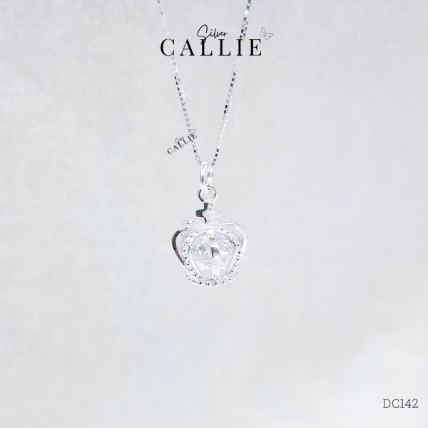 DC142 - Dây chuyền bạc Callie Silver vương miện
