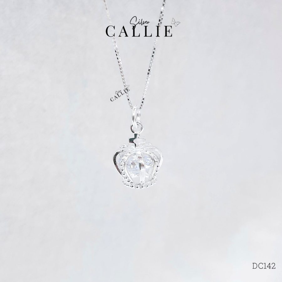 DC142 - Dây chuyền bạc Callie Silver vương miện
