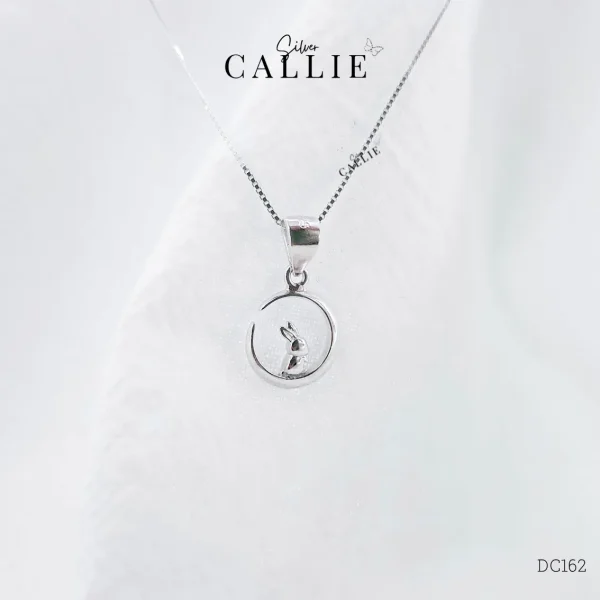 DC162 - Dây chuyền bạc Callie Silver thỏ cung trăng