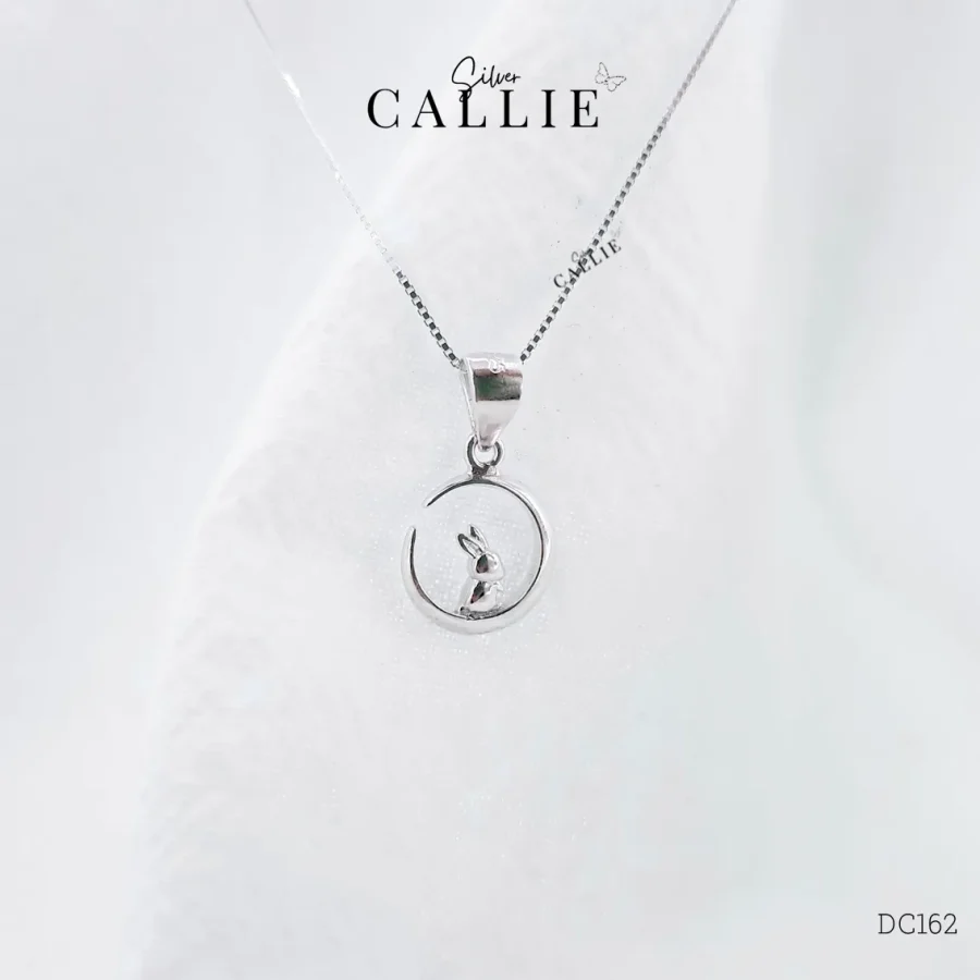DC162 - Dây chuyền bạc Callie Silver thỏ cung trăng