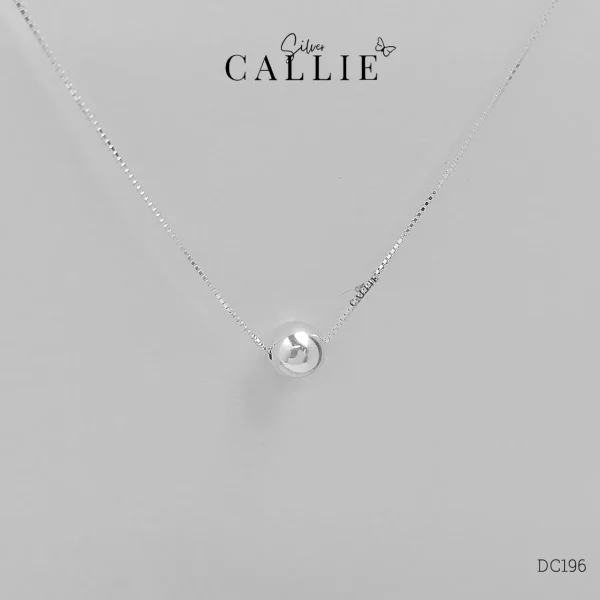 DC196 - Dây chuyền bạc Callie Silver viên bi