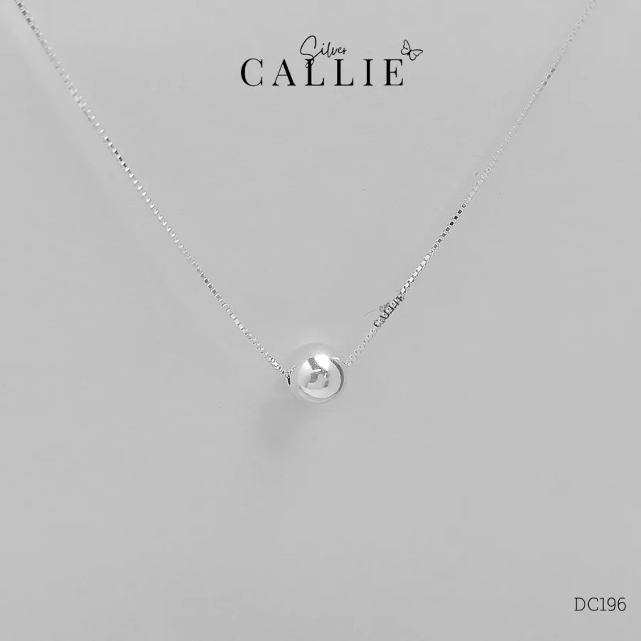DC196 - Dây chuyền bạc Callie Silver viên bi