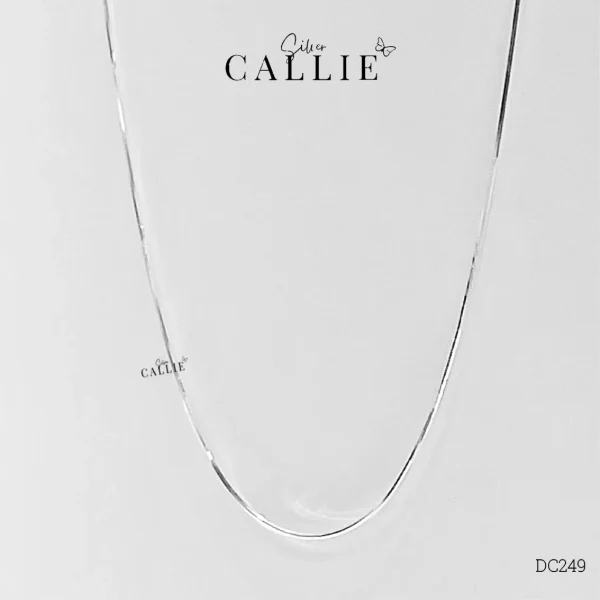 DC249 - Dây chuyền bạc Callie Silver dạng mì trơn