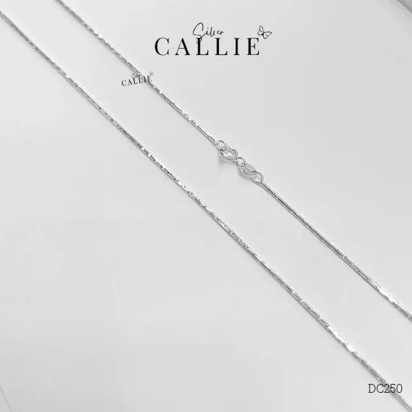 DC250 - Dây chuyền bạc Callie Silver dạng mì trơn lấp lánh