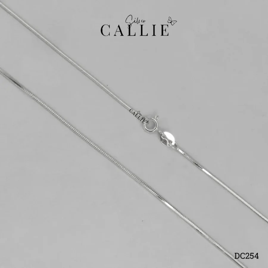 DC254 - Dây chuyền bạc Callie Silver dạng mì 1.05mm