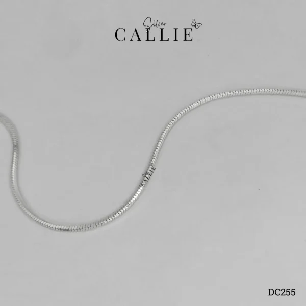 DC255 - Dây chuyền bạc Callie Silver dạng mì dày 1.6mm
