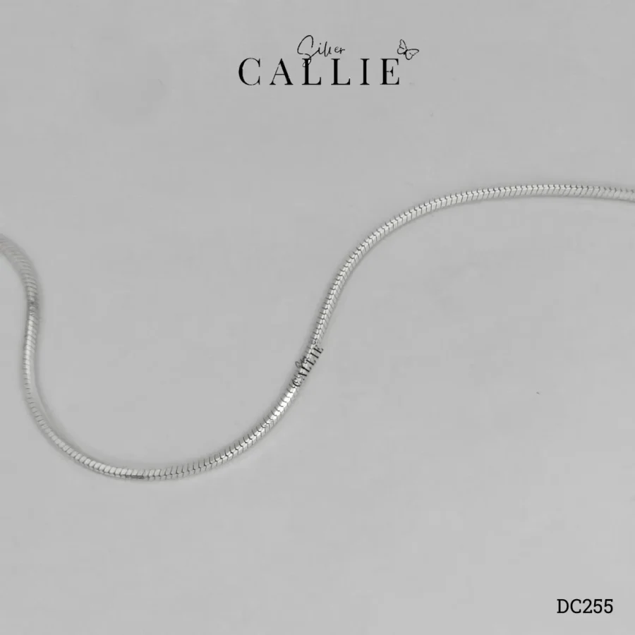 DC255 - Dây chuyền bạc Callie Silver dạng mì dày 1.6mm