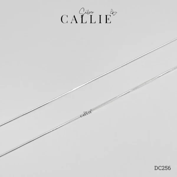 DC256 - Dây chuyền bạc Callie Silver dạng mì dày 0.8mm