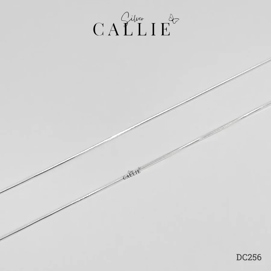 DC256 - Dây chuyền bạc Callie Silver dạng mì dày 0.8mm