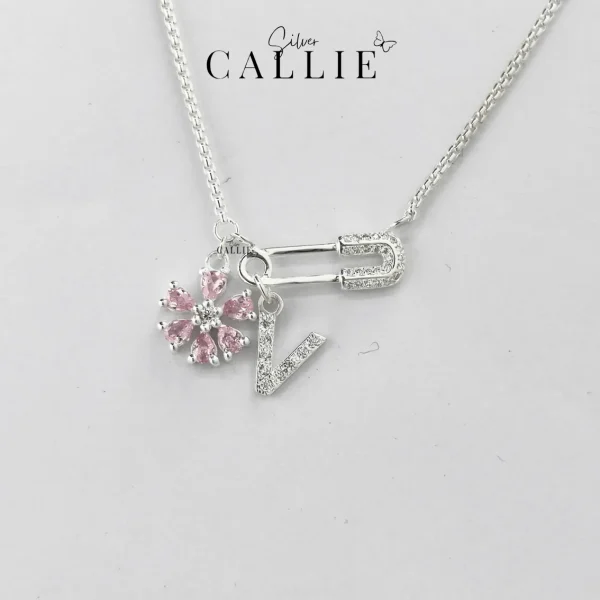 DC284 - M118: Dây Chuyền Bạc Thiết Kế Callie Silver SafeTy Pin