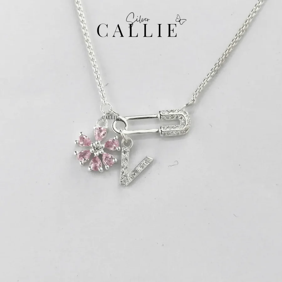 DC284 - M118: Dây Chuyền Bạc Thiết Kế Callie Silver SafeTy Pin