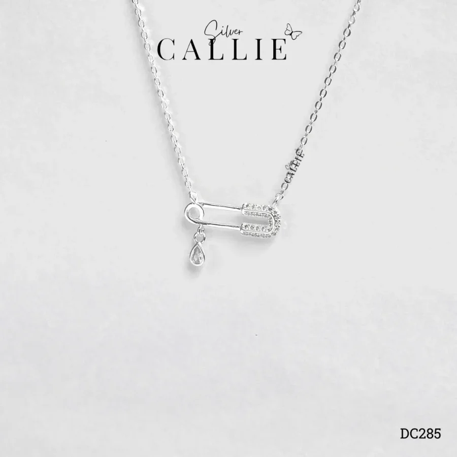 DC285 - Dây Chuyền Bạc Callie Silver Hình Ghim Bấm