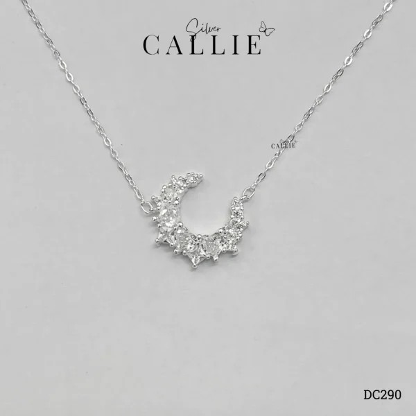DC290 - Dây chuyền bạc Callie Silver mặt trăng đá