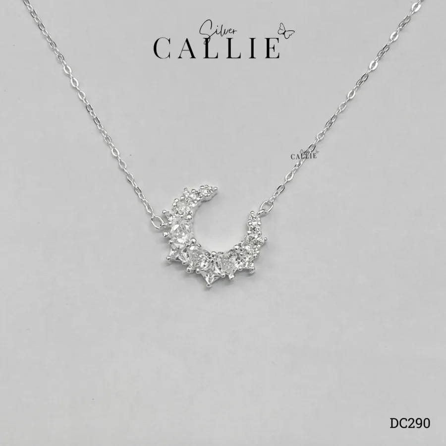 DC290 - Dây chuyền bạc Callie Silver mặt trăng đá