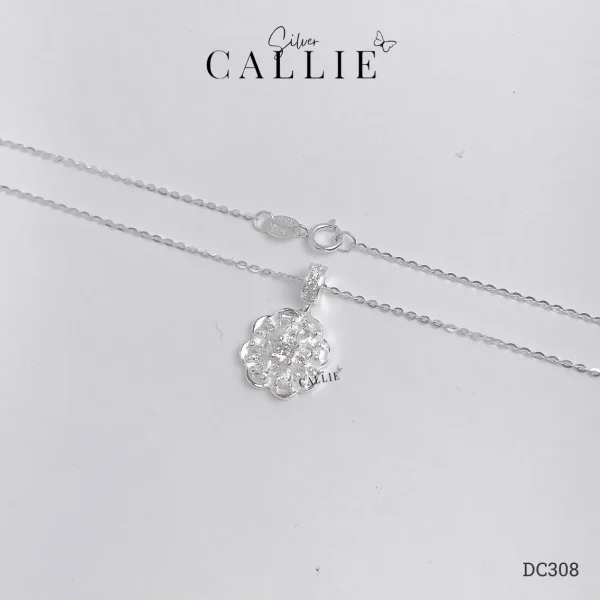 DC308 - Dây Chuyền Bạc Thiết Kế Callie Silver Cỏ 4 Lá