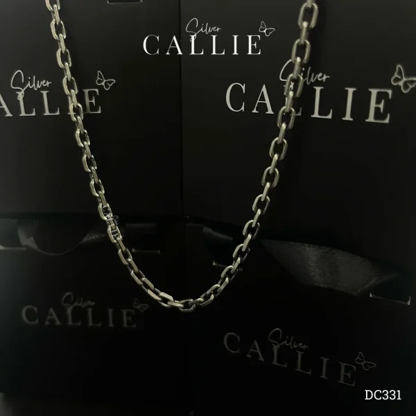 DC331 - Dây chuyền bạc kiểu xi Thái Callie Silver sợi móc xích