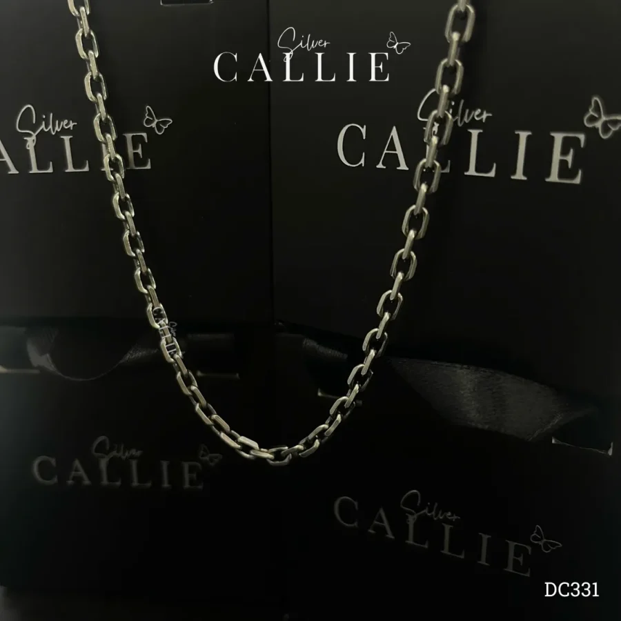 DC331 - Dây chuyền bạc kiểu xi Thái Callie Silver sợi móc xích