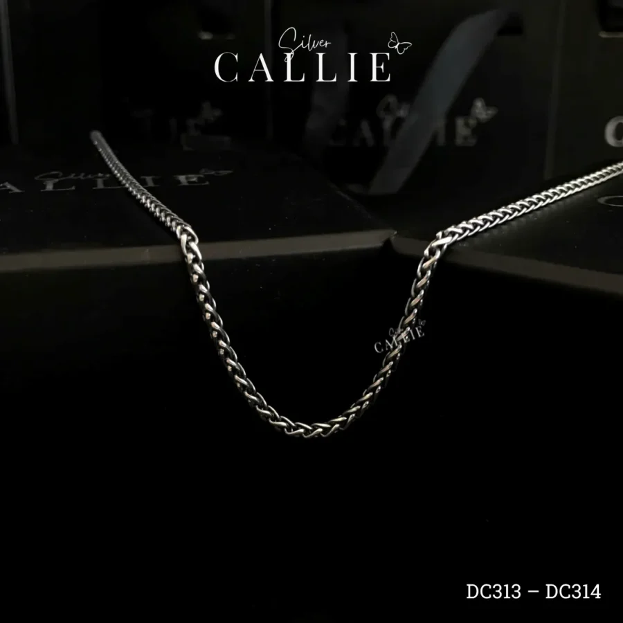 DC313 - DC314: Dây chuyền bạc kiểu xi Thái Callie Silver vẩy rồng