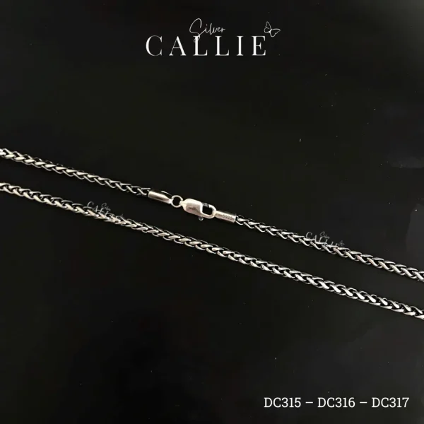 DC315 - DC316 - DC317: Dây Bạc Thái Callie Silver vẩy rồng