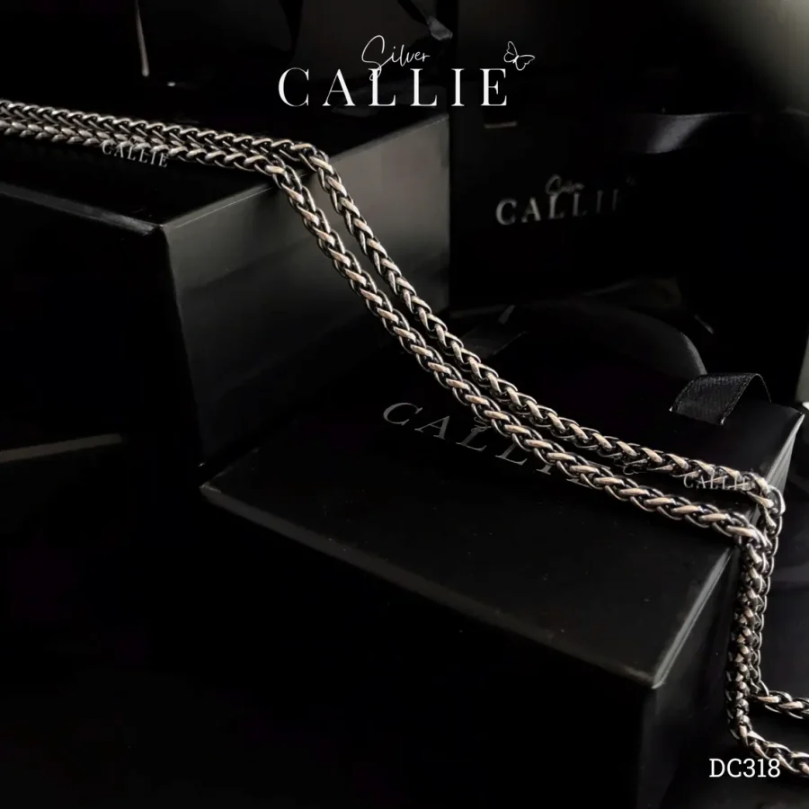 DC318 - Dây chuyền bạc kiểu xi Thái Callie Silver vẩy rồng