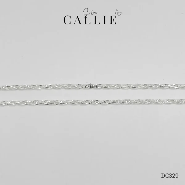 DC329 - Dây chuyền bạc Callie Silver nhiều sợi móc nhỏ dày 2mm