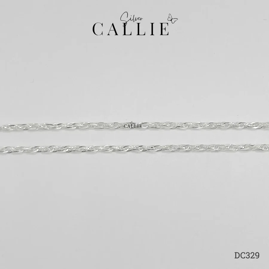 DC329 - Dây chuyền bạc Callie Silver nhiều sợi móc nhỏ dày 2mm