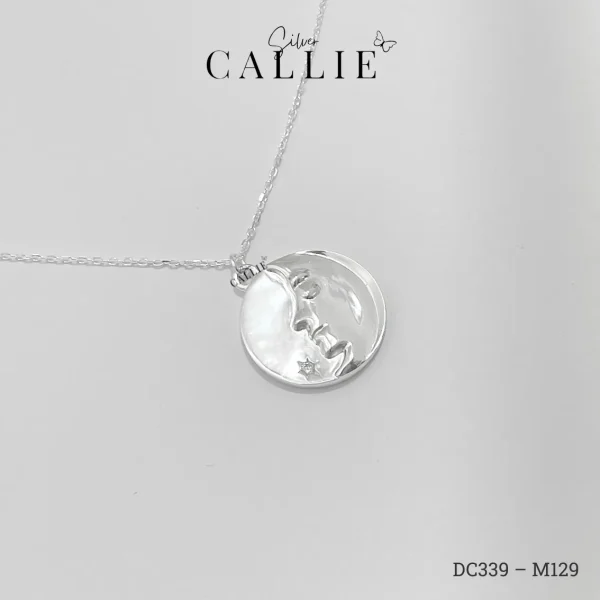 DC339 - M129: Dây Chuyền Bạc Callie Silver Mặt Sao Và Trăng