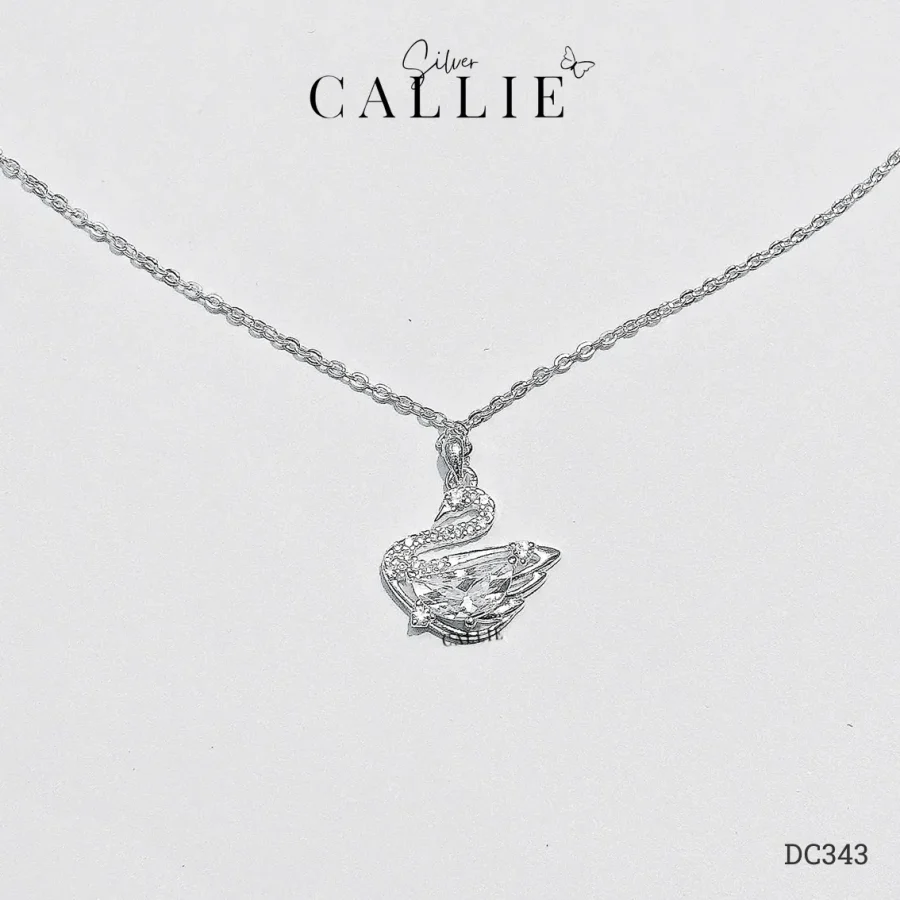 DC343 - Dây chuyền bạc Callie Silver thiên nga