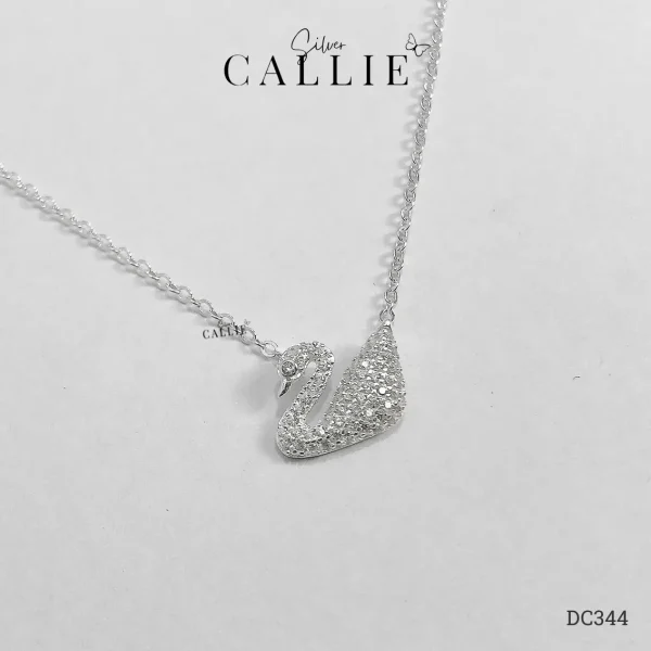 DC344 - Dây chuyền bạc Callie Silver thiên nga đính đá