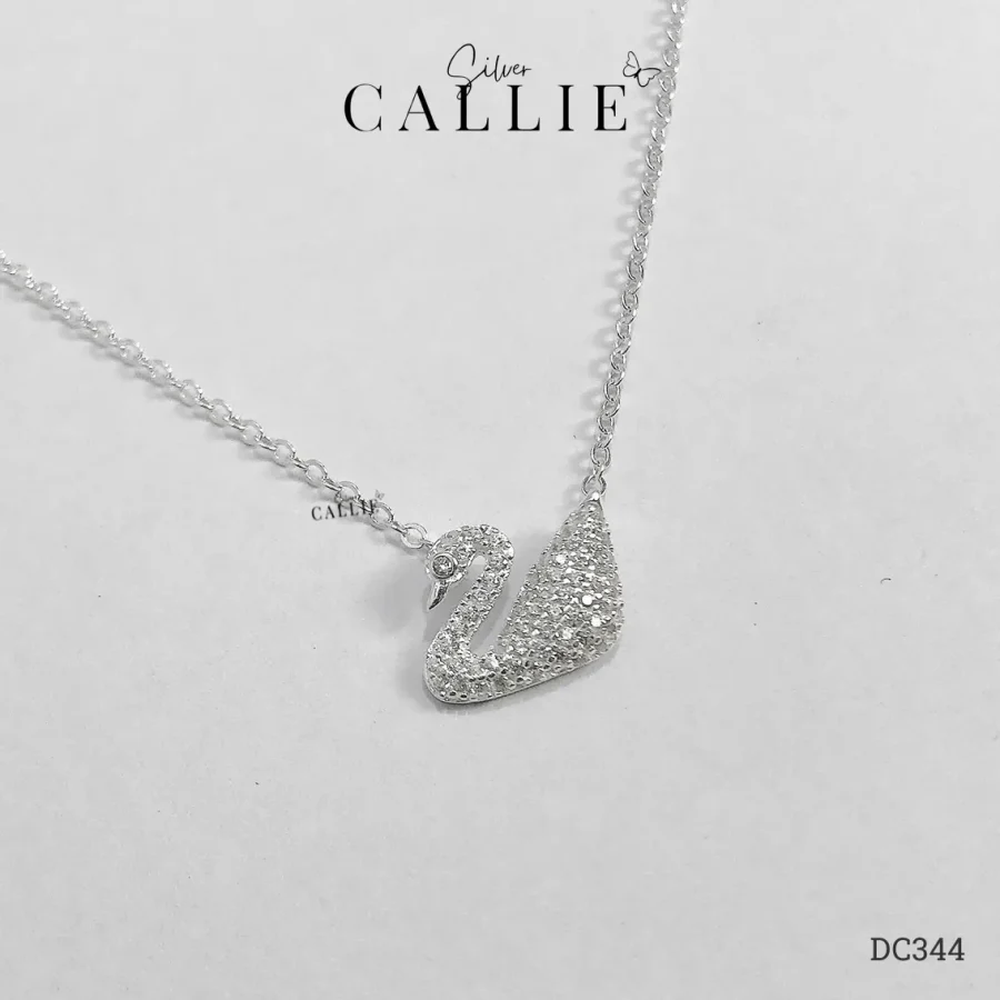 DC344 - Dây chuyền bạc Callie Silver thiên nga đính đá