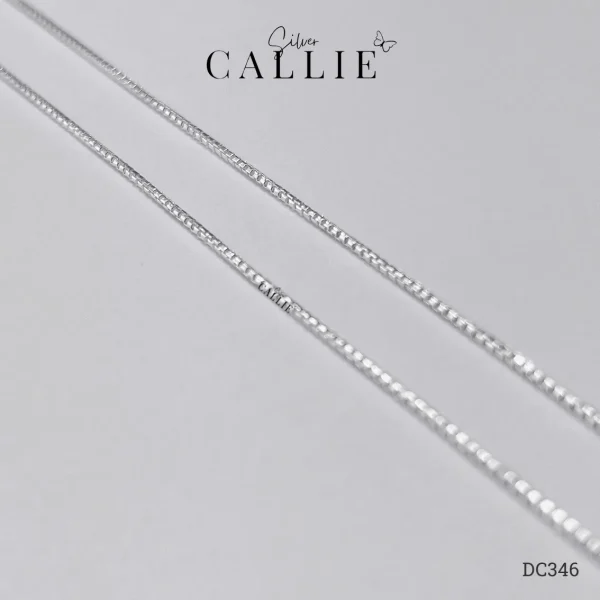 DC346 - Dây Chuyền Bạc Callie Silver Dây Hộp 1li