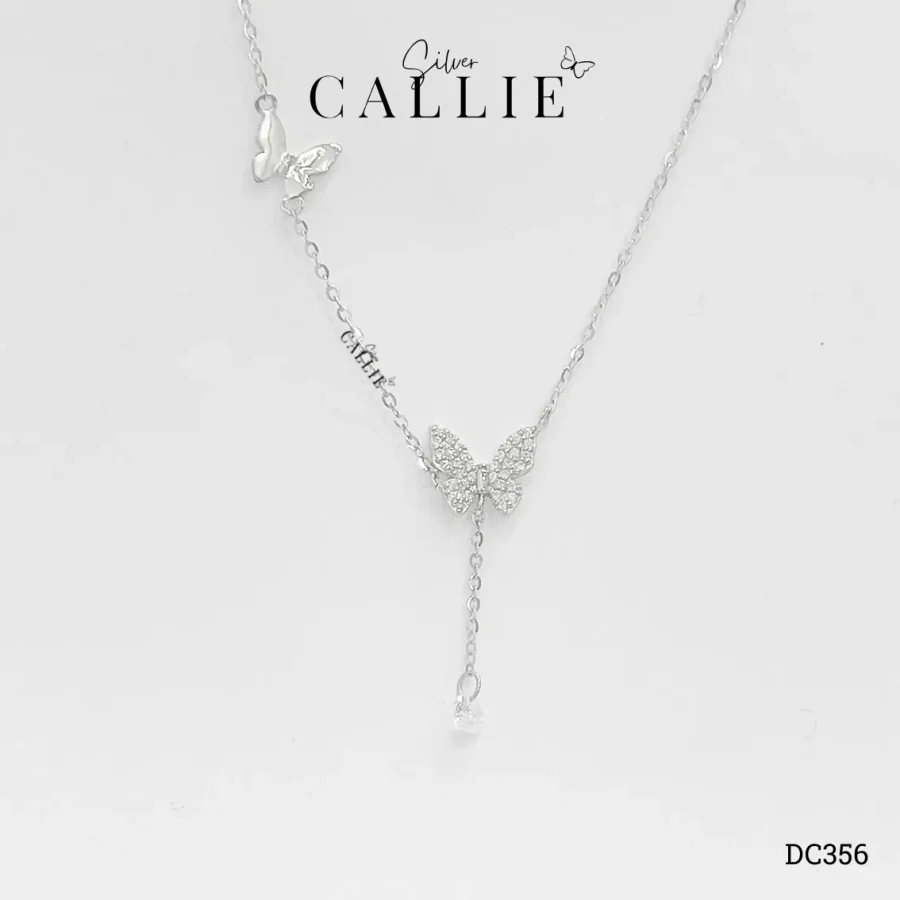 DC356 - Dây Chuyền Bạc Thiết Kế Callie Silver bươm bướm