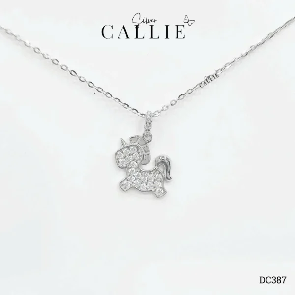 DC387 - Dây Chuyền Bạc Callie Silver Xi Kim Dreamy Unicorn