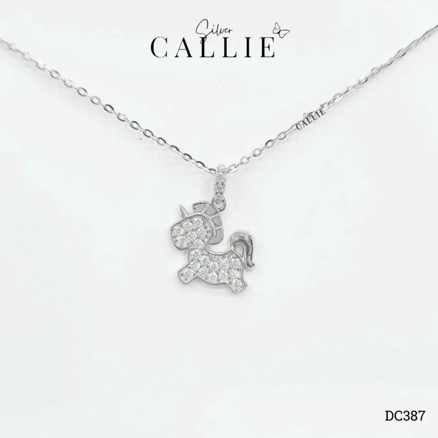 DC387 - Dây Chuyền Bạc Callie Silver Xi Kim Dreamy Unicorn