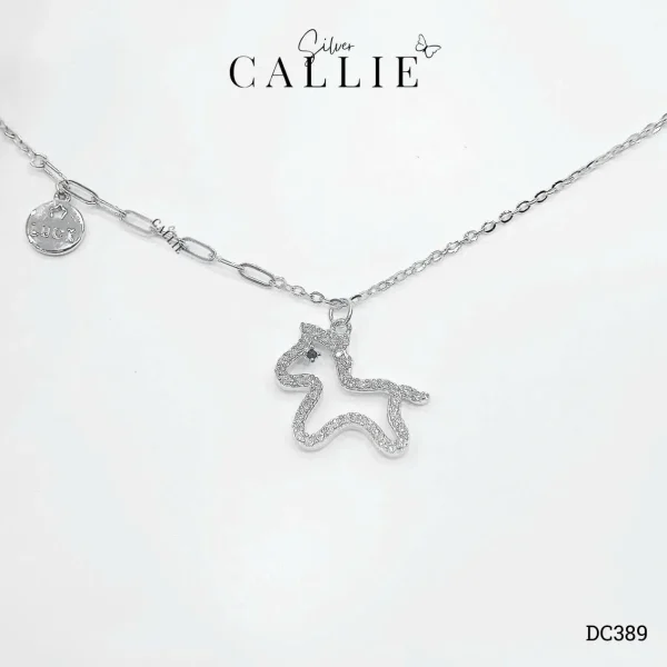 DC389 - Dây Chuyền Bạc Callie Silver Lucky Star Pony