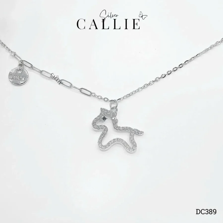 DC389 - Dây Chuyền Bạc Callie Silver Lucky Star Pony