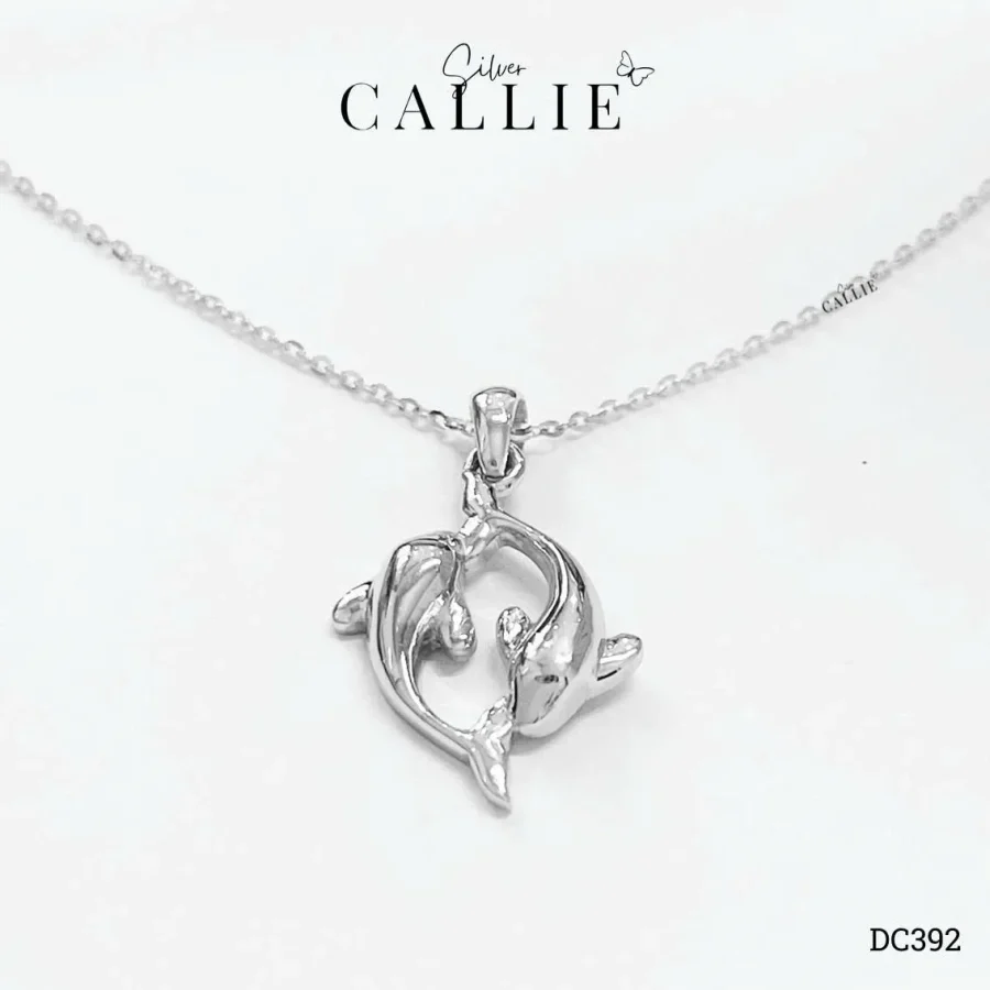 DC392 - Dây Chuyền Bạc Thiết Kế Callie Silver Cá Đôi