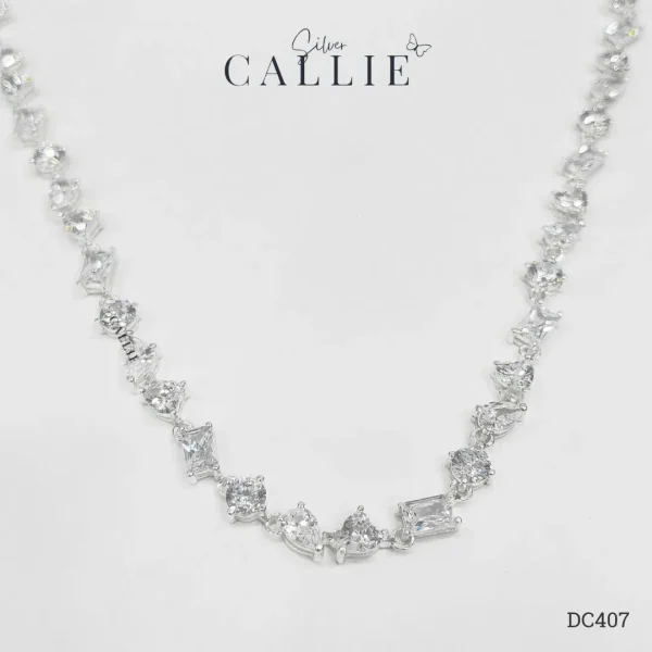 DC407 - Dây Chuyền Bạc Callie Silver Cô Dâu MixCut